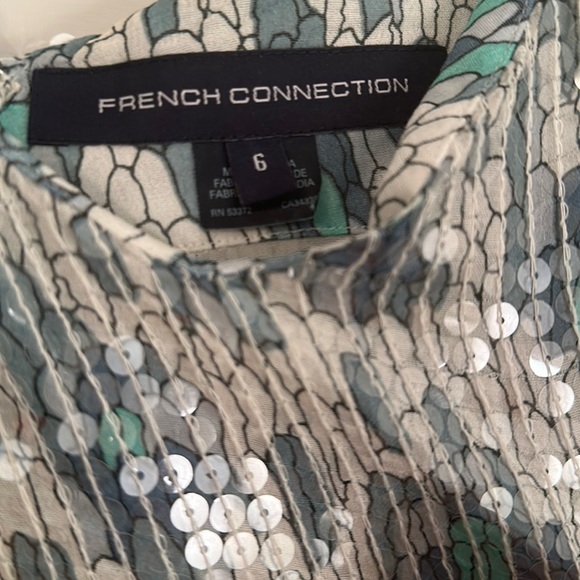 FRENCH CONNECTION FEATHER FIELDS DRESS - Picture 5 of 6